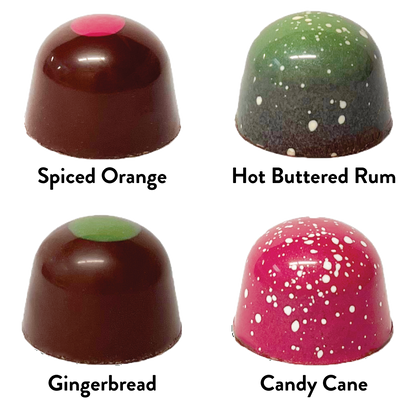 Hand-Crafted Holiday Bonbon Collection | 12 Pieces
