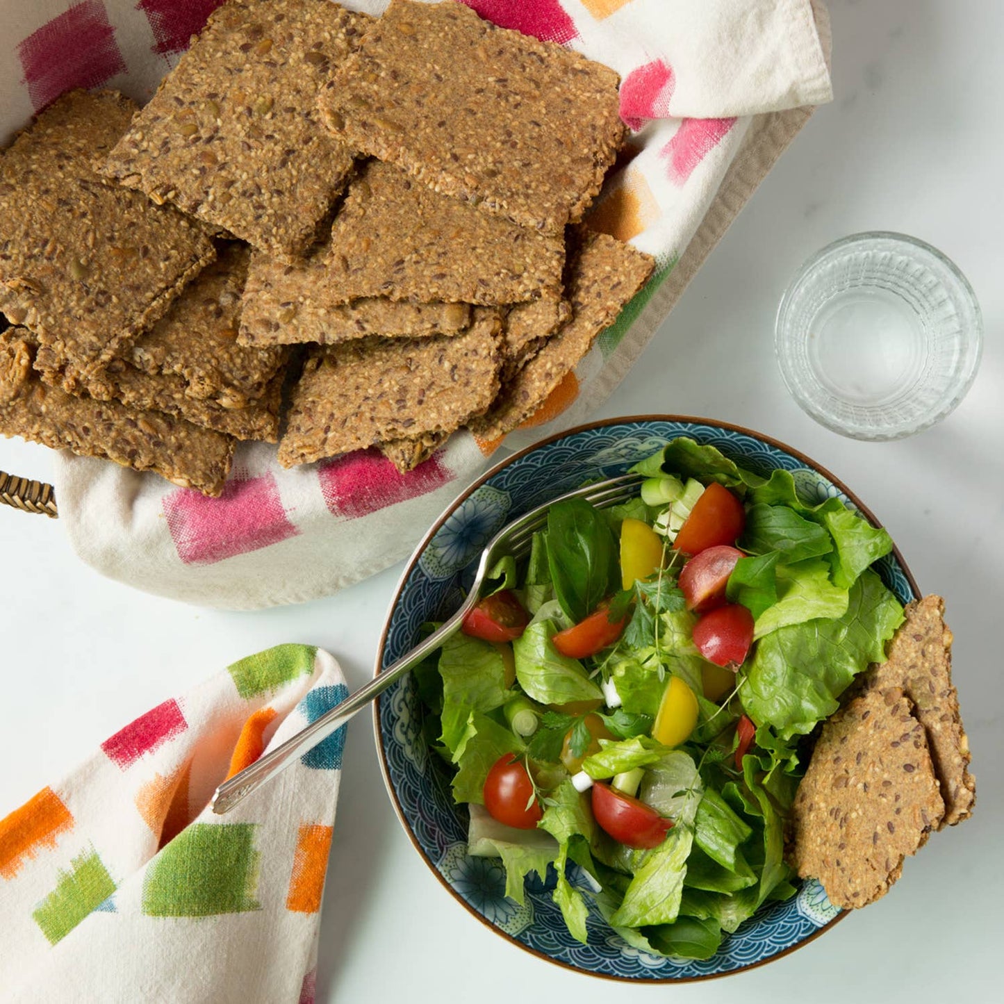 Plant-Based Cheese Norwegian Crisp Bread - The Savory Pantry