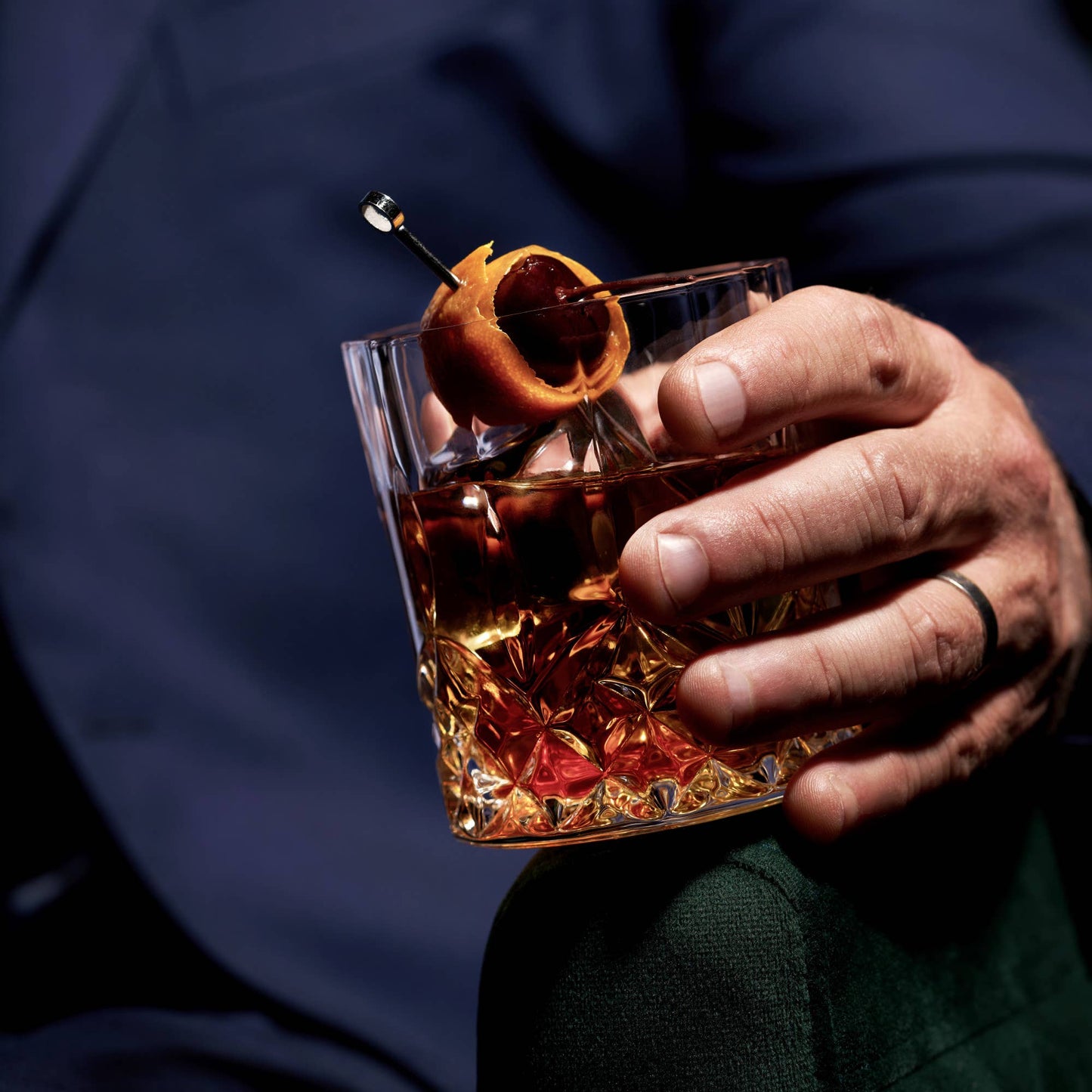 Vintage Style Crystal Rocks Glasses | Set of 4