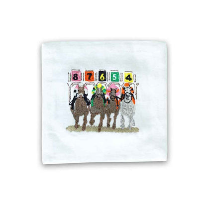 Away They Go Embroidered Cocktail Napkins