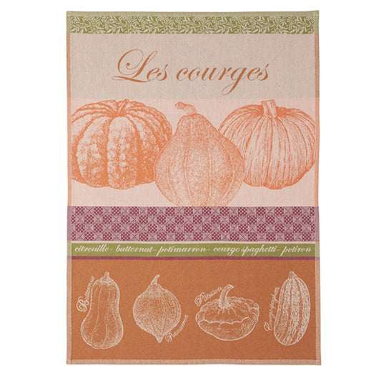Les Courges French Cotton Jacquard Tea Towel