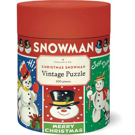 Vintage Snowman 500-Piece Puzzle