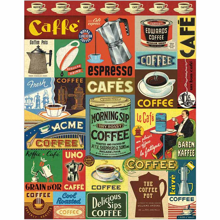 Coffee 1,000 Piece Puzzle - The Savory Pantry