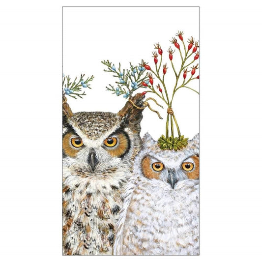 Holiday Hoot Guest Towel/Buffet Napkin