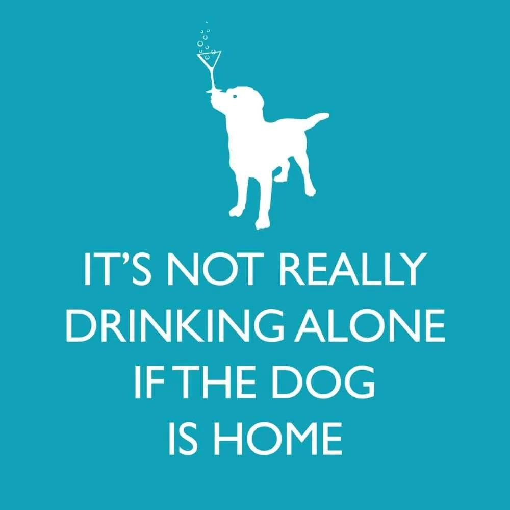 If the Dog is Home  Cocktail Napkin