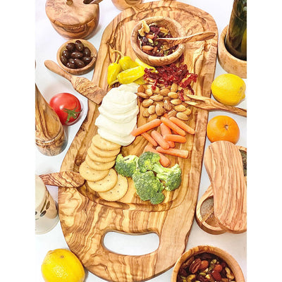 Olive Wood Cheese & Charcuterie Board | 17-18" - The Savory Pantry