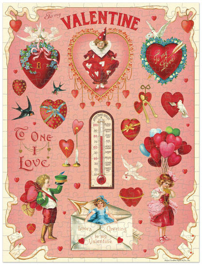 Vintage Valentine Mini 240 Piece Puzzle