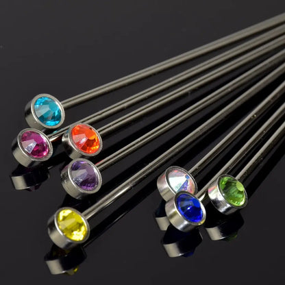 Bright Gem Crystal Cocktail Picks | Set of 8