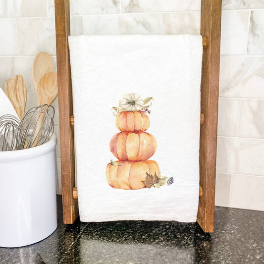 Pumpkin Stack Cotton Tea Towel