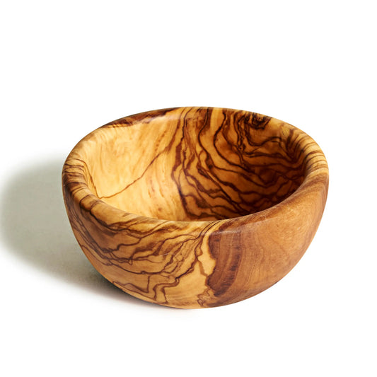 Olive Wood Condiment or Dipping Bowl