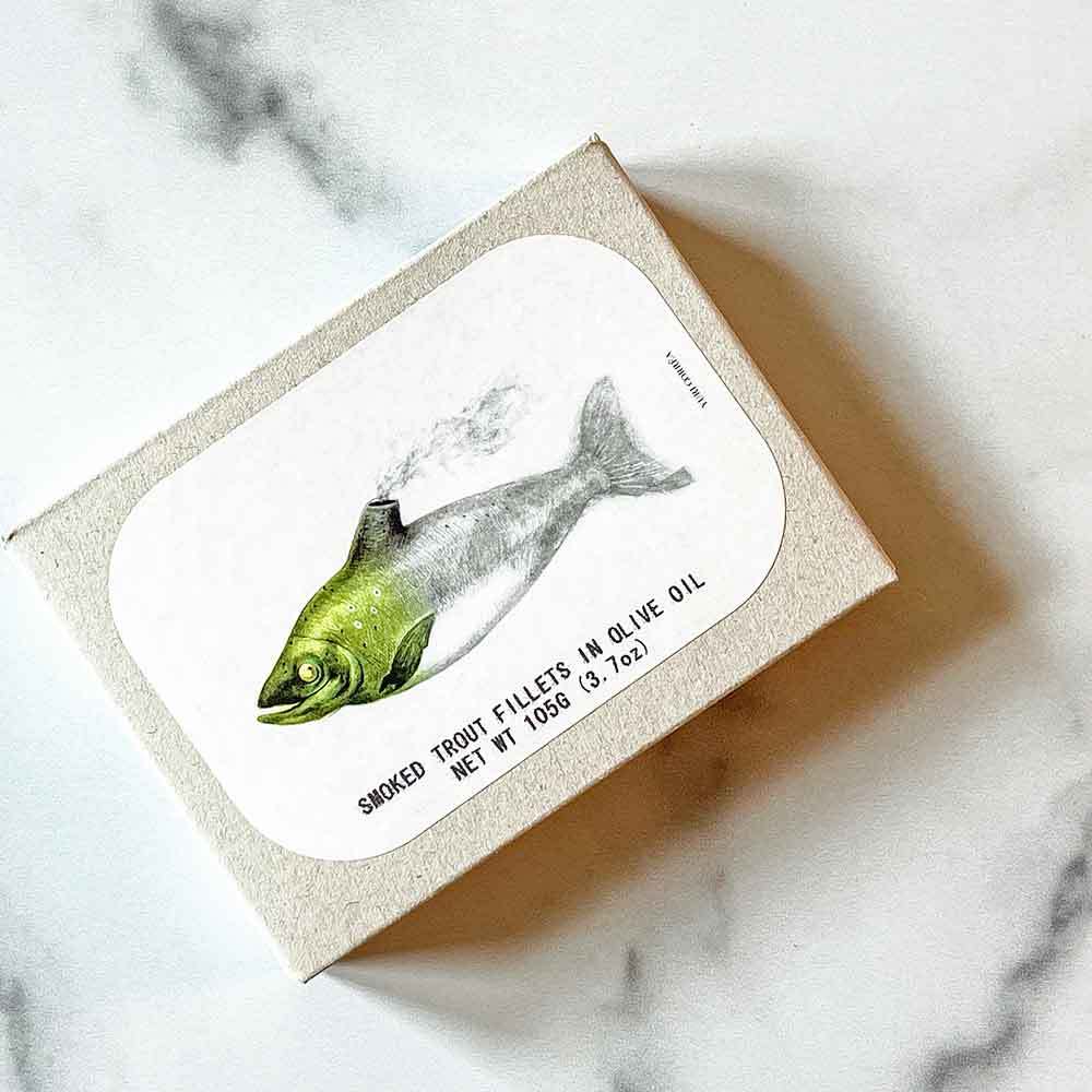 Smoked Trout Fillets in Olive Oil