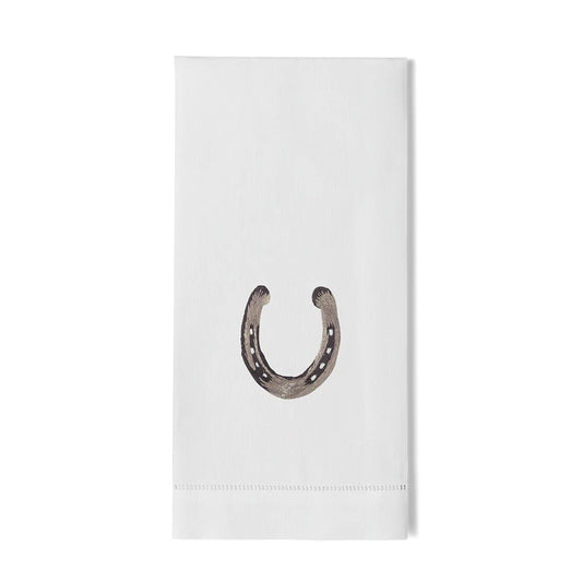 Horseshoe Embroidered Hand Towel