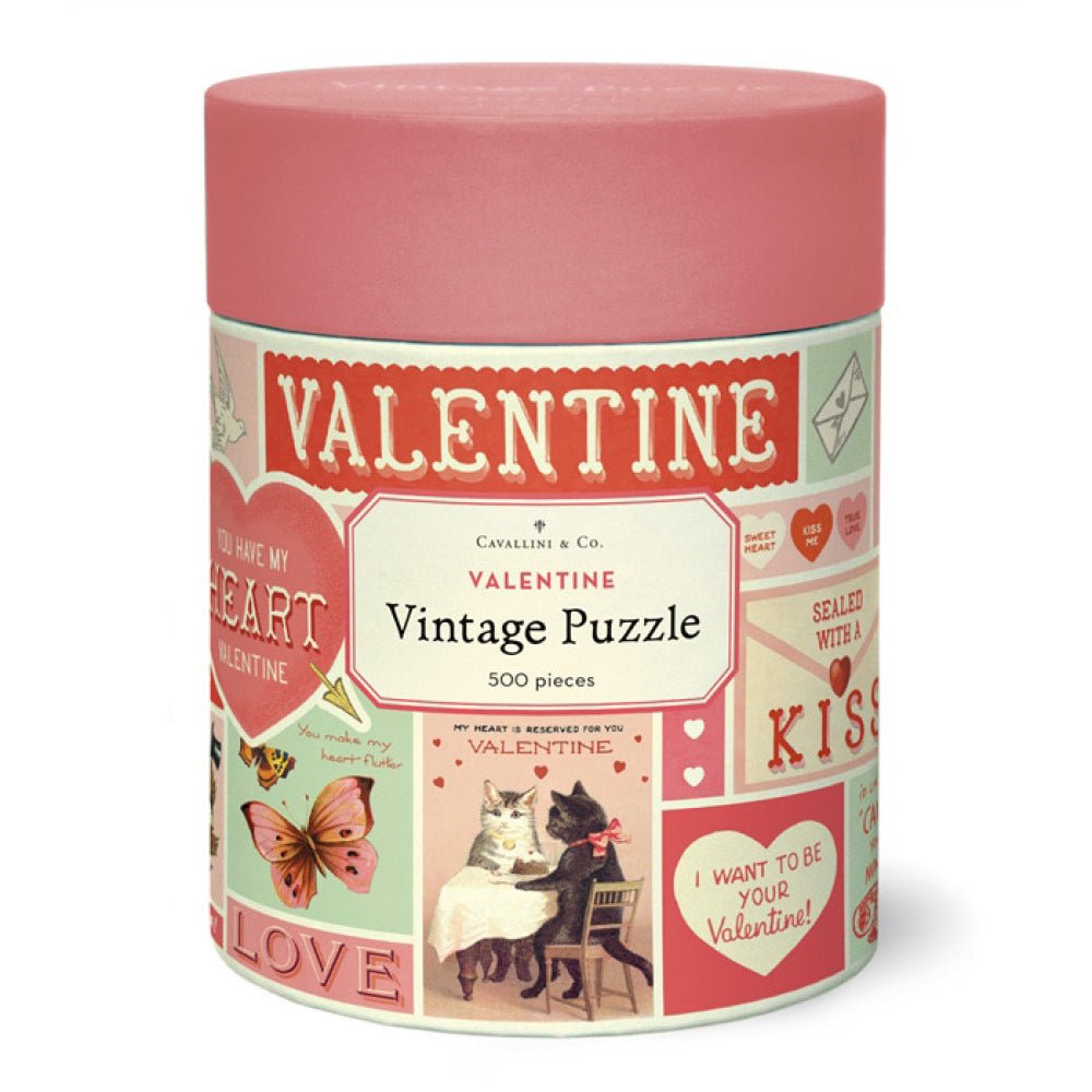 Vintage Valentine 500-Piece Puzzle - The Savory Pantry