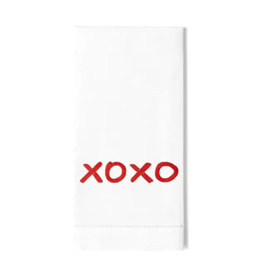 XOXO Embroidered Hand Towel
