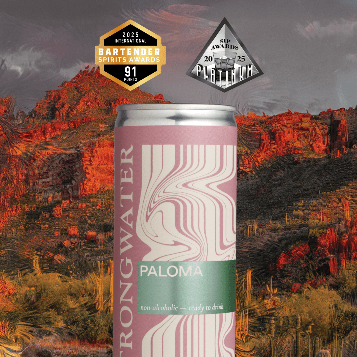NA Sparkling Paloma Mocktail - The Savory Pantry