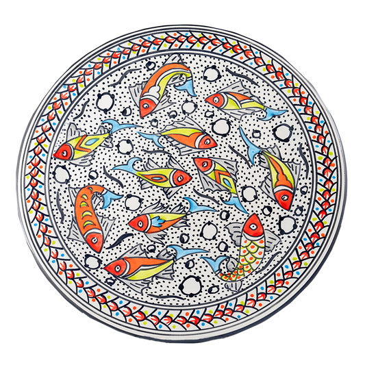 Rainbow Fish Round Platter | 13"