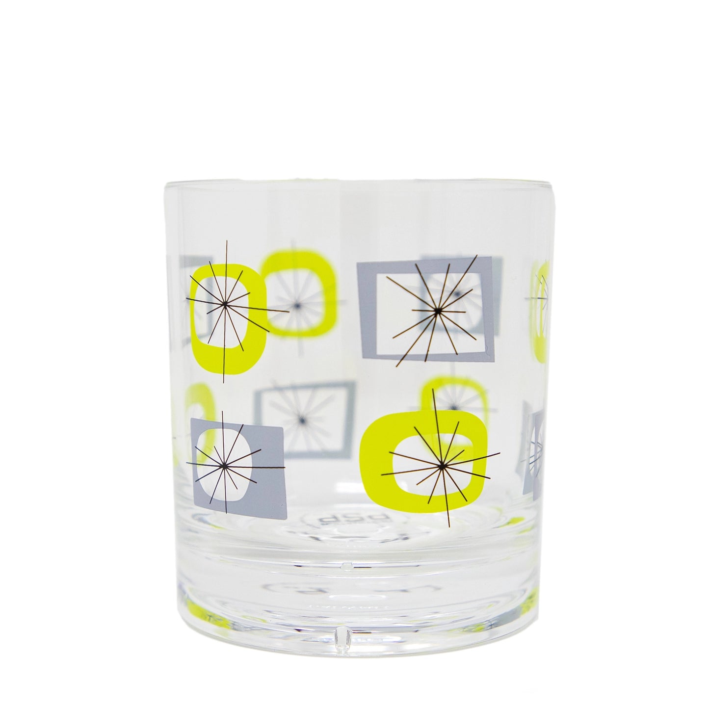 Atomic Acrylic Old Fashioned Glasses | Blue | Set of 4