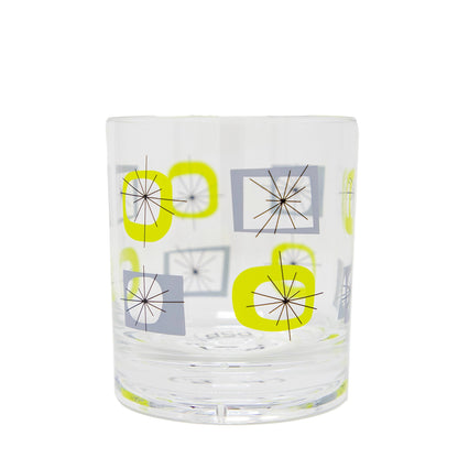 Atomic Acrylic Old Fashioned Glasses | Blue | Set of 4