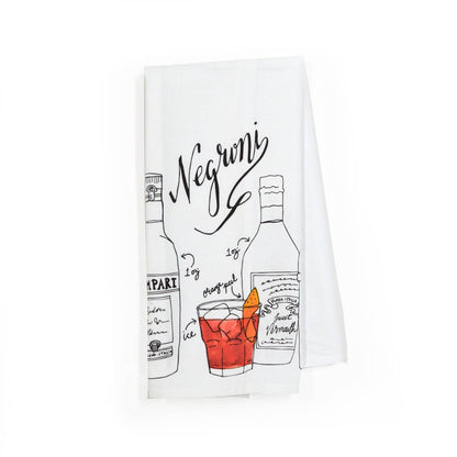 Negroni Cocktail Tea Towel