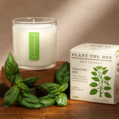 KOBO Fresh Picked Basil Seed Candle