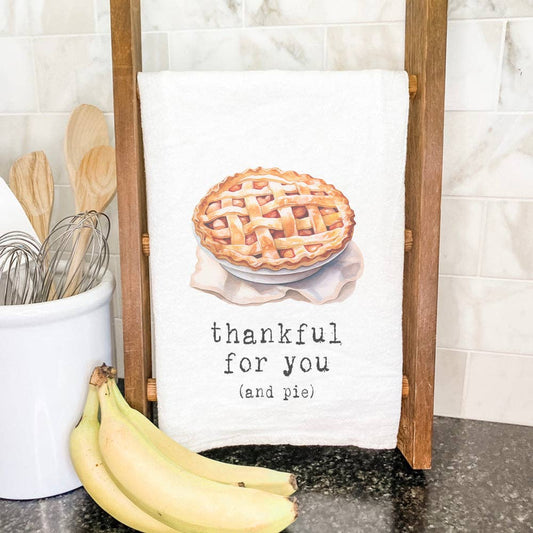 Thankful for Pie Cotton Tea Towel