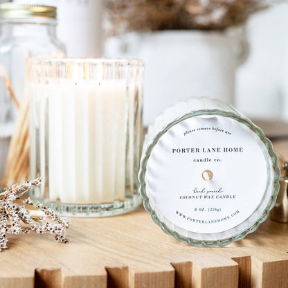 Cheers Champagne + Sugar Fluted Coconut Wax Candle - The Savory Pantry