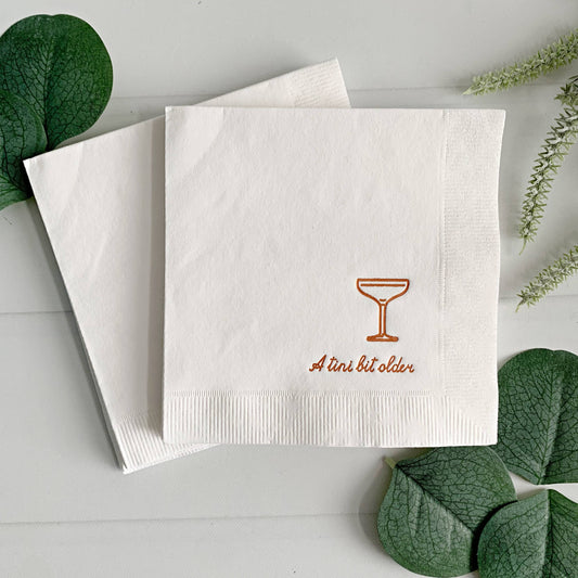 Tini Bit Older Cocktail Napkins