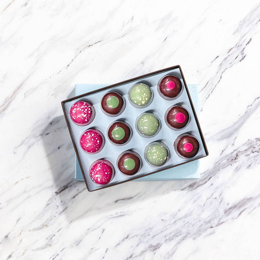 Hand-Crafted Holiday Bonbon Collection | 12 Pieces